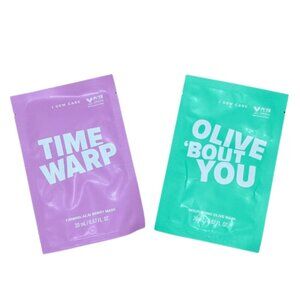 I DEW CARE  Olive Bout You & Time Warp Firming, Nurishing FaceMask 2 Pack Set